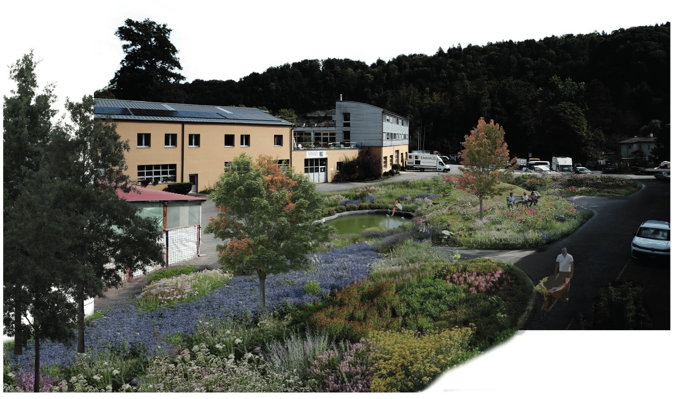Emmaüs park — collage